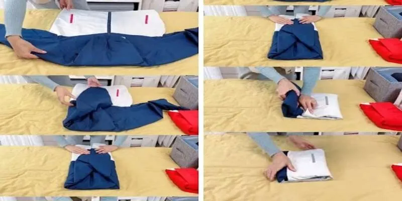 Cách gấp áo phao và áo khoác mùa đông